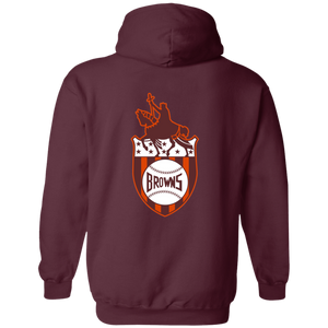St. Louis Browns Full Zip Hoodie MLB Baseball Team color Maroon