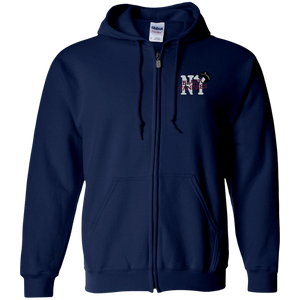 New York Black Yankees Full Zip Hoodie Negro Leagues Baseball Team color Navy New York Black Yankees Full Zip Hoodie Negro Leagues Baseball Team color Navy