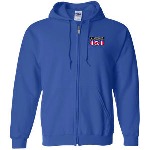 New Jersey Americans Full Zip Hoodie ABA Basketball Team color Royal Blue New Jersey Americans Full Zip Hoodie ABA Basketball Team color Royal Blue
