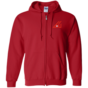 Atlanta Apollos Full Zip Hoodie NASL Soccer Team color Red Atlanta Apollos Full Zip Hoodie NASL Soccer Team color Red