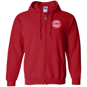 Chicago Spurs Full Zip Hoodie NASL Soccer Team color Red Chicago Spurs Full Zip Hoodie NASL Soccer Team color Red