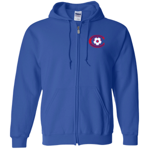 Connecticut Bicentennials Full Zip Hoodie NASL Soccer Team color Royal Blue Connecticut Bicentennials Full Zip Hoodie NASL Soccer Team color Royal Blue