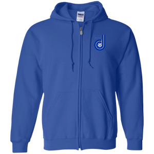 Denver Dynamos Full Zip Hoodie NASL Soccer Team color Royal Blue