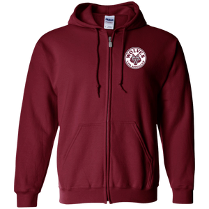 Los Angeles Wolves Full Zip Hoodie NASL Soccer Team color Maroon Los Angeles Wolves Full Zip Hoodie NASL Soccer Team color Maroon