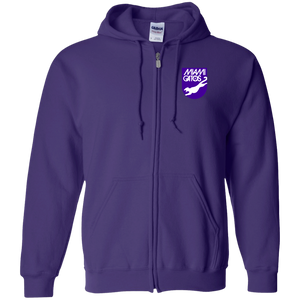 Miami Gatos Full Zip Hoodie NASL Soccer Team color Purple Miami Gatos Full Zip Hoodie NASL Soccer Team color Purple
