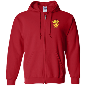 Baltimore Blast Full Zip Hoodie MISL Soccer Team color Red