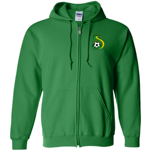 Cleveland Cobras Full Zip Hoodie ASL Soccer Team color Irish Green Cleveland Cobras Full Zip Hoodie ASL Soccer Team color Irish Green
