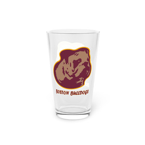 Boston Bulldogs Pint Glass 16 oz. NFL Football Team Gear Boston Bulldogs Pint Glass 16 oz. NFL Football Team Gear