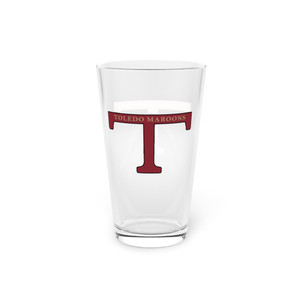 Toledo Maroons Pint Glass 16oz NFL Football Team Drinkware Toledo Maroons Pint Glass 16oz NFL Football Team Drinkware