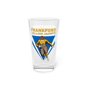 Frankford Yellow Jackets Pint Glass 16oz NFL Football Team Drinkware Frankford Yellow Jackets Pint Glass 16oz NFL Football Team Drinkware