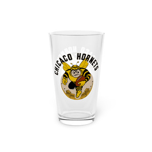 Chicago Hornets Pint Glass 16 Ounce AAFC Football Team Collectible Drinkware Chicago Hornets Pint Glass 16 Ounce AAFC Football Team Collectible Drinkware