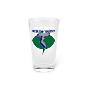 Portland Thunder Pint Glass 16 Ounce WFL Football Team Collectible Drinkware Portland Thunder Pint Glass 16 Ounce WFL Football Team Collectible Drinkware