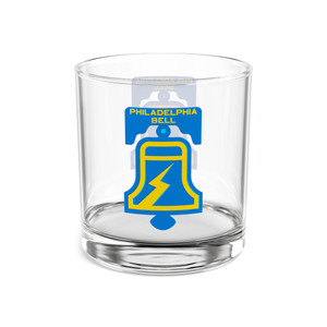 Philadelphia Bell Rocks Whisky Glass 10 Ounce WFL Football Team Collectible Drinkware Philadelphia Bell Rocks Whisky Glass 10 Ounce WFL Football Team Collectible Drinkware