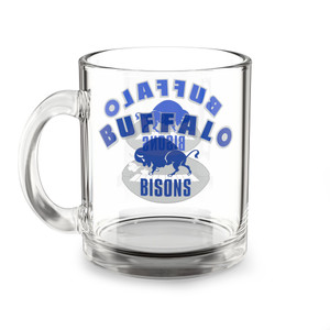 Buffalo Bisons Glass Mug 10oz - AAFC Football Team Buffalo Bisons Glass Mug 10oz - AAFC Football Team