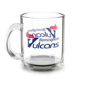 Birmingham Vulcans Glass Mug 10oz - WFL Football Team Birmingham Vulcans Glass Mug 10oz - WFL Football Team