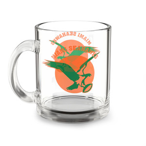 Miami Seahawks Glass Mug 10oz - AAFC Football Team Miami Seahawks Glass Mug 10oz - AAFC Football Team