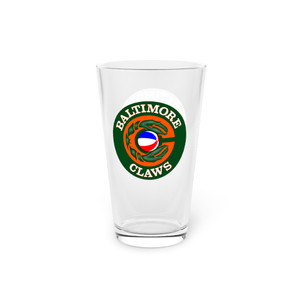 Baltimore Claws Pint Glass 16 Ounce ABA Basketball Team Drinkware Collectible Baltimore Claws Pint Glass 16 Ounce ABA Basketball Team Drinkware Collectible