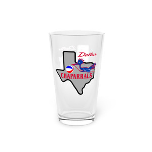 Dallas Chaparrals Pint Beer Glass 16 oz ABA Basketball Team Collectible Glassware Dallas Chaparrals Pint Beer Glass 16 oz ABA Basketball Team Collectible Glassware