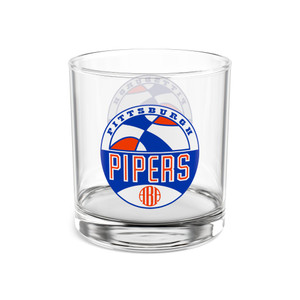 Pittsburgh Pipers Rocks Whisky Glass 10 Ounce ABA Basketball Team Collectible Drinkware Pittsburgh Pipers Rocks Whisky Glass 10 Ounce ABA Basketball Team Collectible Drinkware