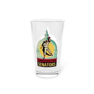 Washington Senators Pint Geer Glass 16 ounce MLB Baseball Team Collectible Washington Senators Pint Geer Glass 16 ounce MLB Baseball Team Collectible