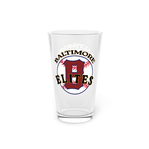Baltimore Elites Pint Beer Glass 16 oz Negro Leagues Baseball Team Collectible Drinkware Baltimore Elites Pint Beer Glass 16 oz Negro Leagues Baseball Team Collectible Drinkware