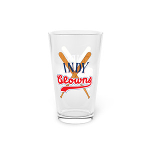 Indianapolis Clowns Pint Beer Glass 16 oz Negro Leagues Baseball Team Collectible Drinkware Indianapolis Clowns Pint Beer Glass 16 oz Negro Leagues Baseball Team Collectible Drinkware
