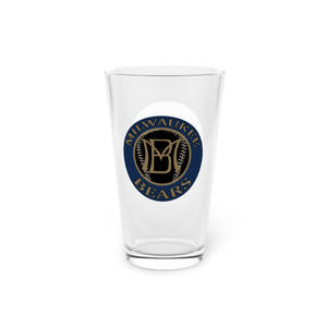 Milwaukee Bears Pint Beer Glass 16 Ounce Negro Leagues Baseball Team Collectible Drinkware Milwaukee Bears Pint Beer Glass 16 Ounce Negro Leagues Baseball Team Collectible Drinkware