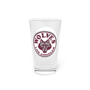 Los Angeles Wolves Pint Beer Glass 16 Ounce NASL Soccer Team Collectible Drinkware Los Angeles Wolves Pint Beer Glass 16 Ounce NASL Soccer Team Collectible Drinkware