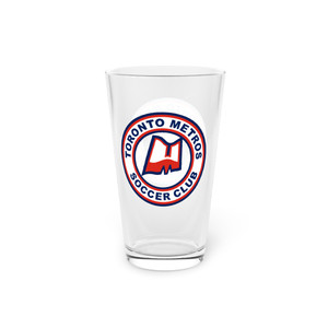 Toronto Metros Pint Beer Glass 16 Ounce NASL Soccer Team Collectible Drinkware Toronto Metros Pint Beer Glass 16 Ounce NASL Soccer Team Collectible Drinkware