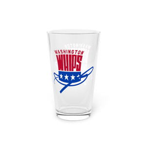 Washington Whips Pint Beer Glass 16 Ounce NASL Soccer Team Collectible Drinkware Washington Whips Pint Beer Glass 16 Ounce NASL Soccer Team Collectible Drinkware