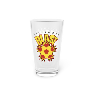 Baltimore Blast Pint Beer Glass 16 Ounce MISL Soccer Team Collectible Drinkware Baltimore Blast Pint Beer Glass 16 Ounce MISL Soccer Team Collectible Drinkware