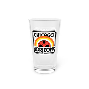 Chicago Horizons Pint Beer Glass 16 Ounce MISL Soccer Team Collectible Drinkware Chicago Horizons Pint Beer Glass 16 Ounce MISL Soccer Team Collectible Drinkware
