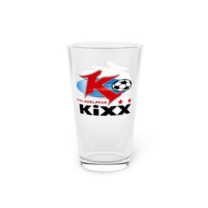 Philadelphia Kixx Pint Beer Glass 16 Ounce MISL Soccer Team Collectible Drinkware Philadelphia Kixx Pint Beer Glass 16 Ounce MISL Soccer Team Collectible Drinkware