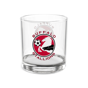 Buffalo Stallions Rocks Whisky Glass 10 Ounce MISL Soccer Team Collectible Drinkware