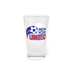 New York United Pint Beer Glass 16 Ounce ASL Soccer Team Collectible Drinkware New York United Pint Beer Glass 16 Ounce ASL Soccer Team Collectible Drinkware