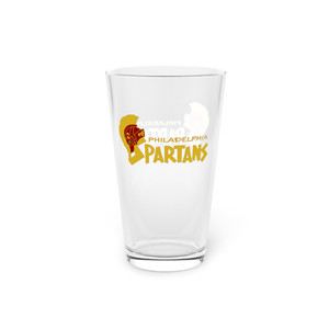 Philadelphia Spartans Pint Beer Glass 16 Ounce ASL Soccer Team Collectible Drinkware Philadelphia Spartans Pint Beer Glass 16 Ounce ASL Soccer Team Collectible Drinkware