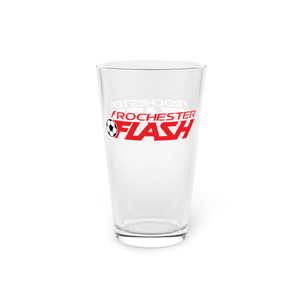 Rochester Flash Pint Beer Glass 16 Ounce ASL Soccer Team Collectible Drinkware Rochester Flash Pint Beer Glass 16 Ounce ASL Soccer Team Collectible Drinkware