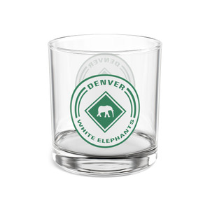 Denver White Elephants Rocks Whisky Glass 10 Ounce Negro Leagues Baseball Team Collectible Drinkware Denver White Elephants Rocks Whisky Glass 10 Ounce Negro Leagues Baseball Team Collectible Drinkware