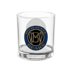 Milwaukee Bears Rocks Whisky Glass 10 Ounce Negro Leagues Baseball Team Collectible Drinkware Milwaukee Bears Rocks Whisky Glass 10 Ounce Negro Leagues Baseball Team Collectible Drinkware
