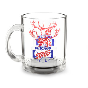 Chicago Stags Glass Beer Mug 10 Ounce NBA Basketball Team Collectible Drinkware