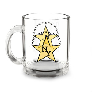 New York Stars Glass Beer Mug 10 Ounce WFL Football Team Drinkware Collectible
