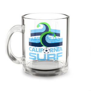 California Surf Glass Beer Mug 10 Ounce Capacity NASL Soccer Team Collectible Drinkware California Surf Glass Beer Mug 10 Ounce Capacity NASL Soccer Team Collectible Drinkware