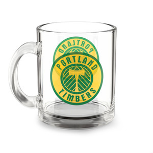 Portland Timbers Glass Beer Mug 10 Ounce Capacity NASL Soccer Team Collectible Drinkware