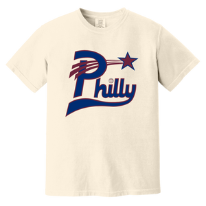 Philadelphia Stars T-shirt Heavyweight Negro Leagues Baseball Team Fan Apparel Tee color Ivory