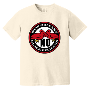 New Orleans Black Pelicans T-shirt Heavyweight Negro Leagues Baseball Team Fan Apparel Tee color Ivory