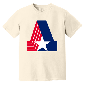 Birmingham Americans T-shirt Heavyweight WFL Football Team Fan Apparel Tee color Ivory