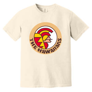 Hawaii Hawaiians T-shirt Heavyweight WFL Football Team Fan Apparel Tee color Ivory
