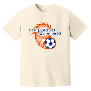 California Sunshine T-shirt Heavyweight ASL Soccer Team Fan Apparel Tee color Ivory