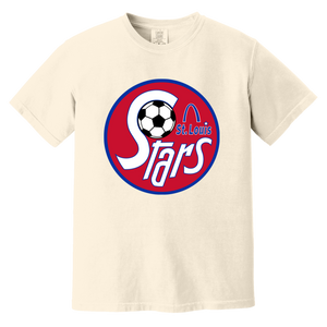 St. Louis Stars T-shirt Heavyweight NASL Soccer Team Fan Apparel Tee color Ivory