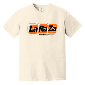 Monterrey La Raza T-shirt Heavyweight MISL Soccer Team Fan Apparel Tee color Ivory